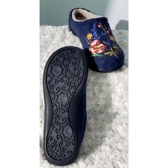 L..L. Bean New Cozy Floral Clog Slippers SIze 10 Warm Cottagecore Comfortable - Picture 6 of 7